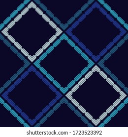 Design with manual hatching. Ethnic boho ornament. Seamless background. Tribal motif. Vector illustration for web design or print.