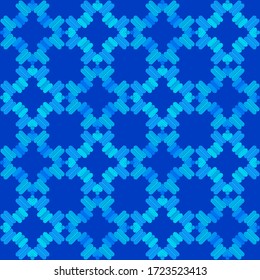 Design with manual hatching. Ethnic boho ornament. Seamless background. Tribal motif. Vector illustration for web design or print.
