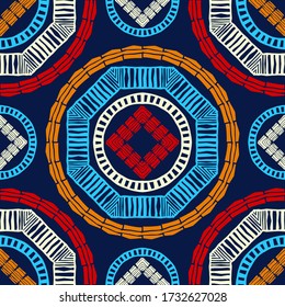 Diseño con eclosión manual. Ornamento étnico de boho. El fondo es impecable. Motivo tribal. Ilustración vectorial para diseño web o impresión.