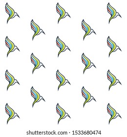 design many birds with a nice white background for various packages
