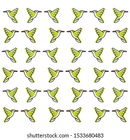 design many birds with a nice white background for various packages