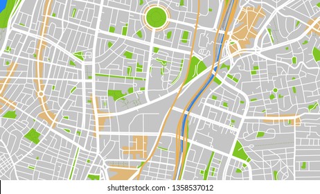 Design Map City Tel Aviv. Line Background