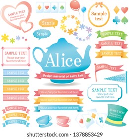 Design material of Alice motif