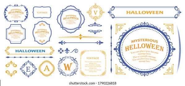 
Design material for Halloween. A frame material that can be used for various purposes. Use it for event or party invitations, catalogs and brochures.