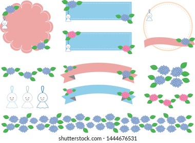 design material of hydrangea flowers 