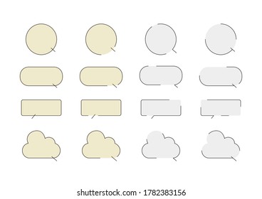 It is a design material of a natural balloon. Vector image.