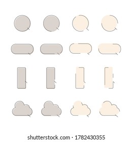 It is a design material of a natural balloon. Vector image.