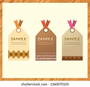 Design material of simple and stylish wood grain vector data