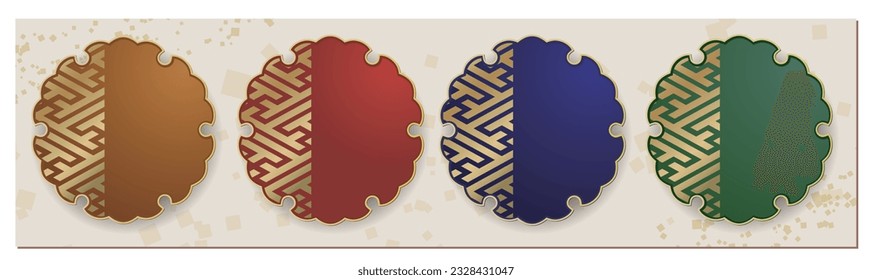 Design materials with Japanese patterns