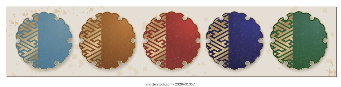 Materiales de diseño con patrones japoneses