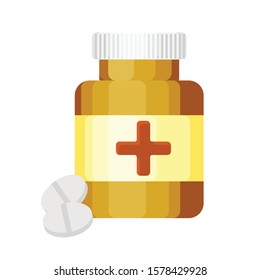 design medicin in white background