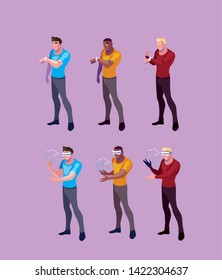 Design of men using technology of augmented reality