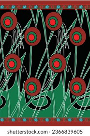 Design Mentor Textile graphic Pattern design sharee print