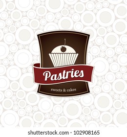 Design menu and label for the store or coffee shop pastries.