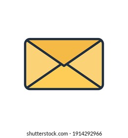 The design of the message user interface flat outline color icon pack vector illustration, this vector is suitable for icons, logos, illustrations, stickers, books, covers, etc.