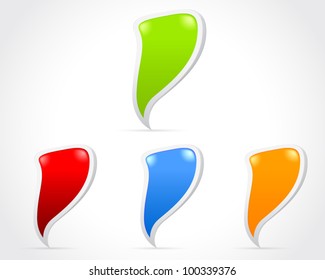 Design of messenger window icon. eps 10