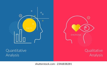 Design Methods - Qualitative and Quantitative Analysis - Stock Icon as EPS 10 File