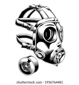 Line Art Gas Mask 04 Tactical Stock Vector (Royalty Free) 1934955893 ...