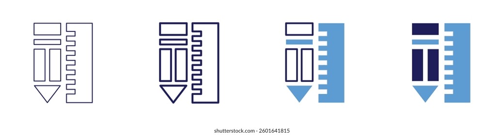 Design minimalism icon in 4 different styles. Thin Line, Line, Bold Line, Duotone. Duotone style. Editable stroke.