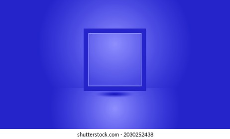 diseño minimalista de fondo estudio color azul y vector