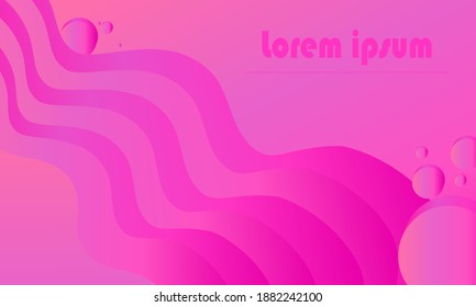 design minimalist fluid pink color background