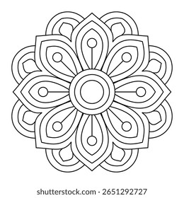 Design minimalist mandala patterns online. Free and easy tool for custom mandala creation. Perfect for coloring, tattoos, or digital art