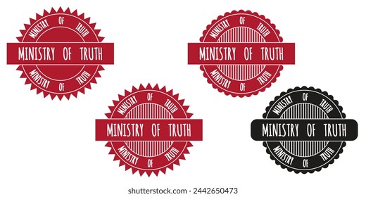 Design Ministry of Truth stamp isolated transparent background. Vector illustration can used letter document Stamp template. EPS 10