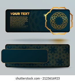 Design of the mobile application. The ornament is an intersection of lines, a circular pattern. Vector eps 10