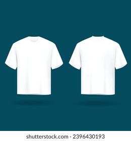 Design Mockup T-Shirt Template in White Color