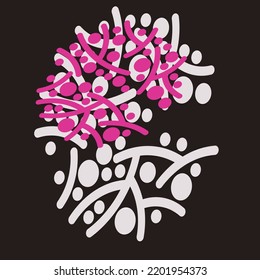 Design modern abstract  sticker vector illustration