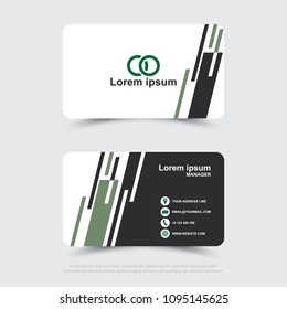 Design of modern business name card template.