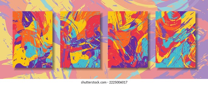 Design modern color abstract style and background poster cover minimalist