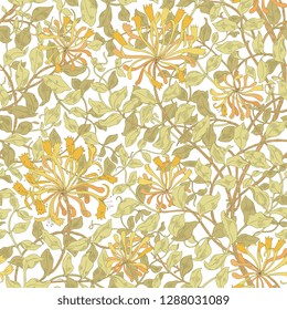 
Design of modern fabric pattern. Floral pattern for your design. Illustration. Modern seamless pattern for interior decoration, wrapping paper, graphic design, clothes and textile. Vector. Background