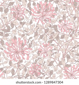 Design of modern fabric pattern. Floral pattern for your design. Illustration. Modern seamless pattern for interior decoration, wrapping paper, graphic design, clothes and textile. Vector. Background.