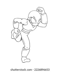 Design of modern hero illustration to coloring