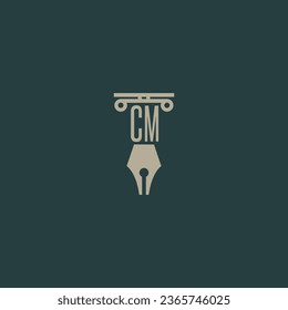 design modern legal attorney law firm lawyer advocate consultancy business logo vector

