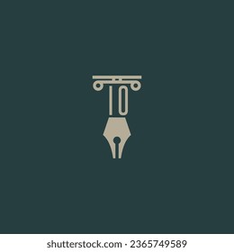 design modern legal attorney law firm lawyer advocate consultancy business logo vector