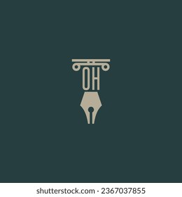 design modern legal attorney law firm lawyer advocate consultancy business logo vector