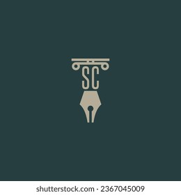 design modern legal attorney law firm lawyer advocate consultancy business logo vector
