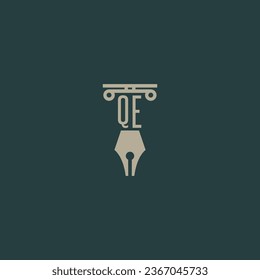 design modern legal attorney law firm lawyer advocate consultancy business logo vector