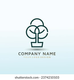 Design a modern logo for a growing tree service company