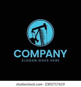 design a modern and minimalist logo for oil mining