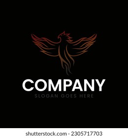 diseñar un logo phoenix moderno y minimalista