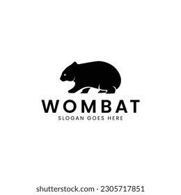 design a modern and minimalist logo wombat, animal in australia