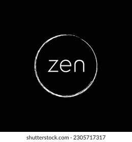 diseñar un logotipo moderno y minimalista zen o relajación