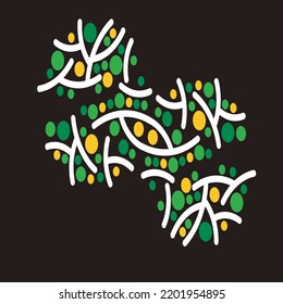Design modern ornament wallpaper vector illustration