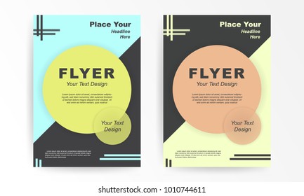 Design modern Poster, brochure, flyer layout template. for business vector EPS10.