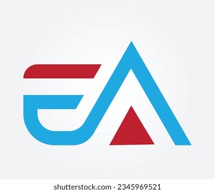 Entwerfen Sie ein modernes, professionelles EA-Vektorgrafik-Logo für Unternehmen, Unternehmen und Menschen