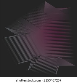 Design modern shape 3D illustration with black background