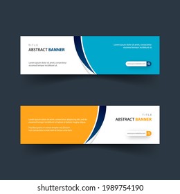 design of modern and simple banner set